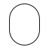 Demi cercle ovale