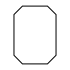 rectangle Chanfrein